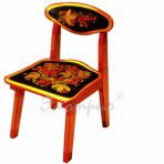 Мебель для детей Стул детский №2 с хохломской росписью