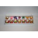 Новогодние игрушки Новогодний набор 6 предметов Дед Мороз Яйцо