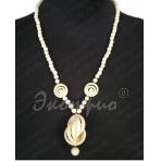 бусы из дерева фото Бусы Веер №5