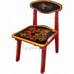 Мебель для детей Стул детский №1 с Хохломской росписью