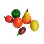 Деревянные продукты питания Набор крупных фруктов