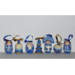 Новогодние игрушки Набор подвесок Гжель 