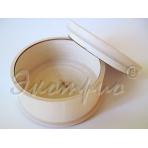 фото заготовки Шкатулка круглая неокрашенная 12см