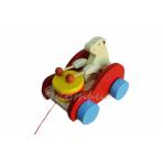 Деревянные машинки Каталка-стучалка Медведь