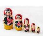 Русские классические матрешки Матрешка семеновская 5 в 1 шт.